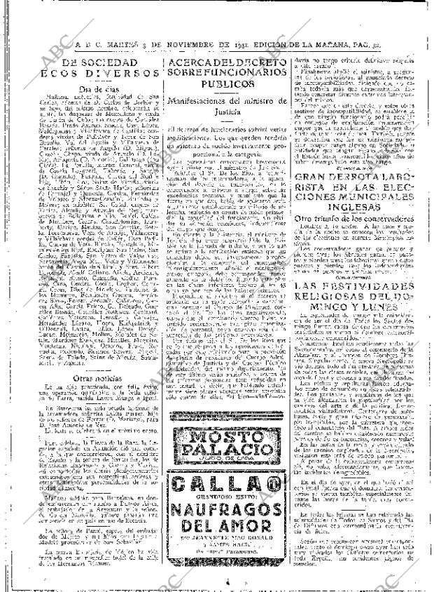 ABC MADRID 03-11-1931 página 32