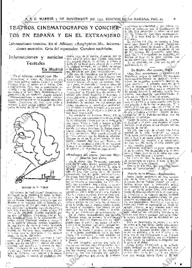 ABC MADRID 03-11-1931 página 43