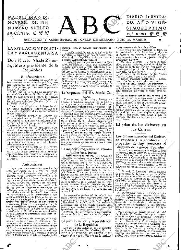 ABC MADRID 04-11-1931 página 15