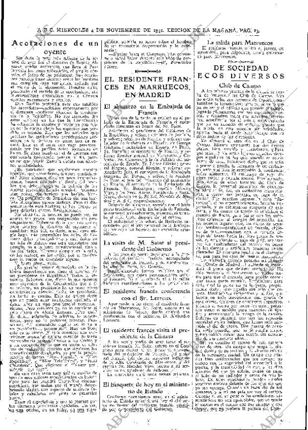 ABC MADRID 04-11-1931 página 23