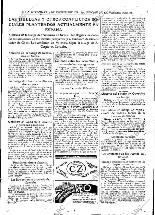 ABC MADRID 04-11-1931 página 29