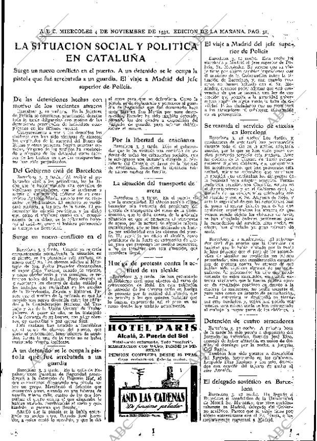 ABC MADRID 04-11-1931 página 31