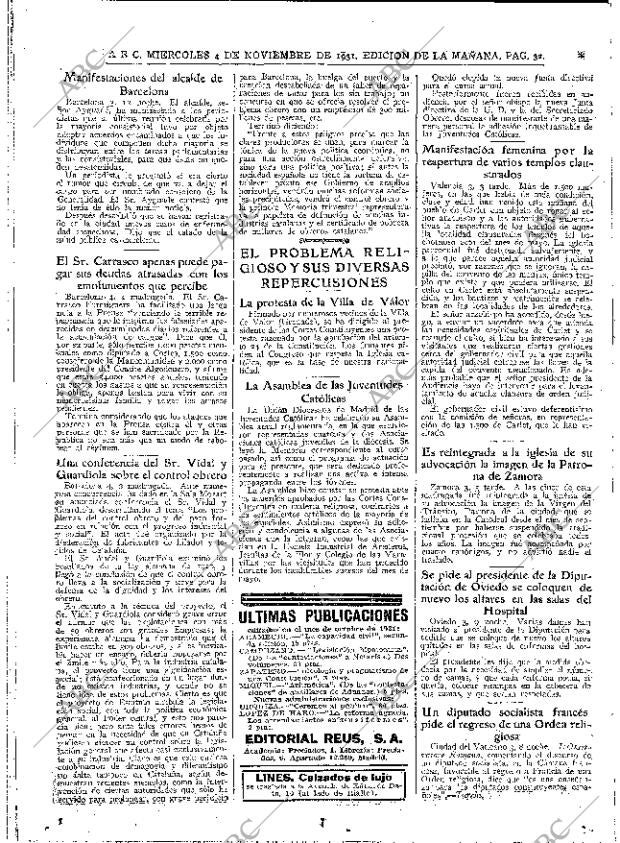 ABC MADRID 04-11-1931 página 32