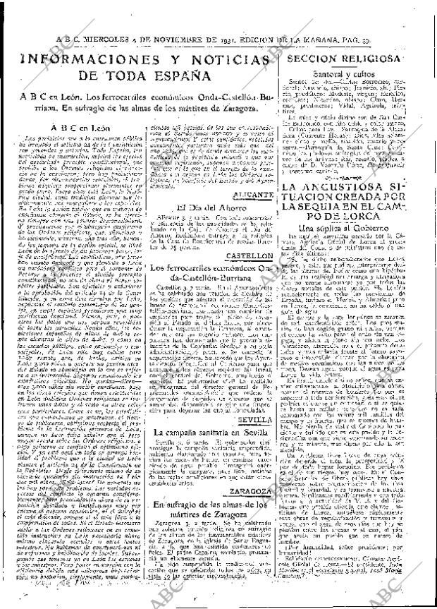 ABC MADRID 04-11-1931 página 39