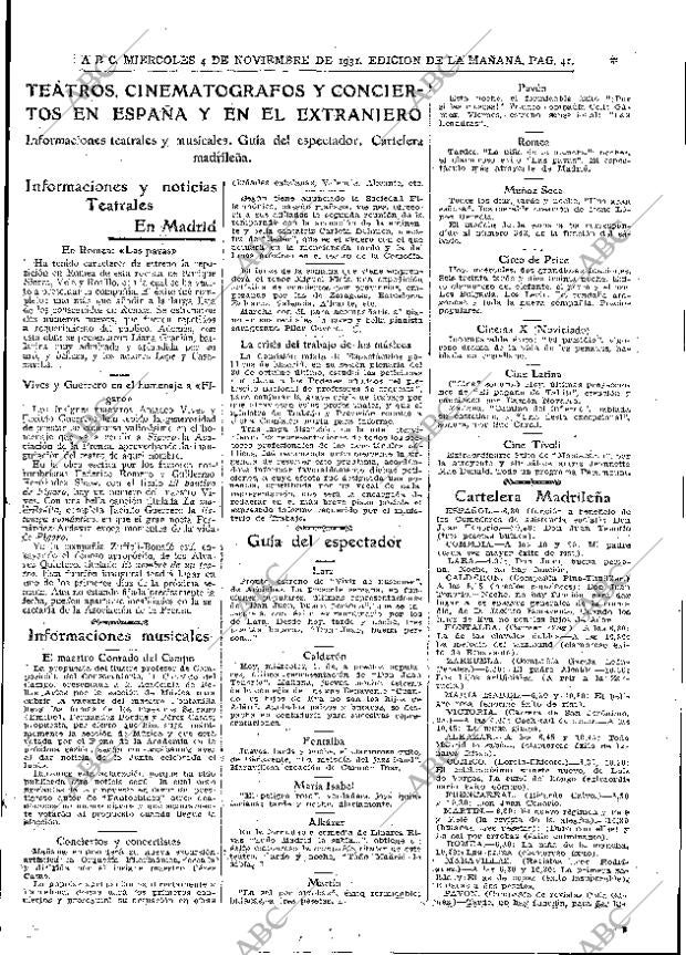 ABC MADRID 04-11-1931 página 41