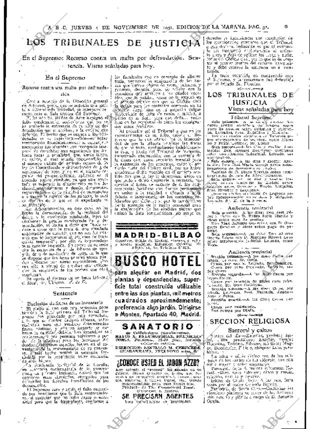 ABC MADRID 05-11-1931 página 31