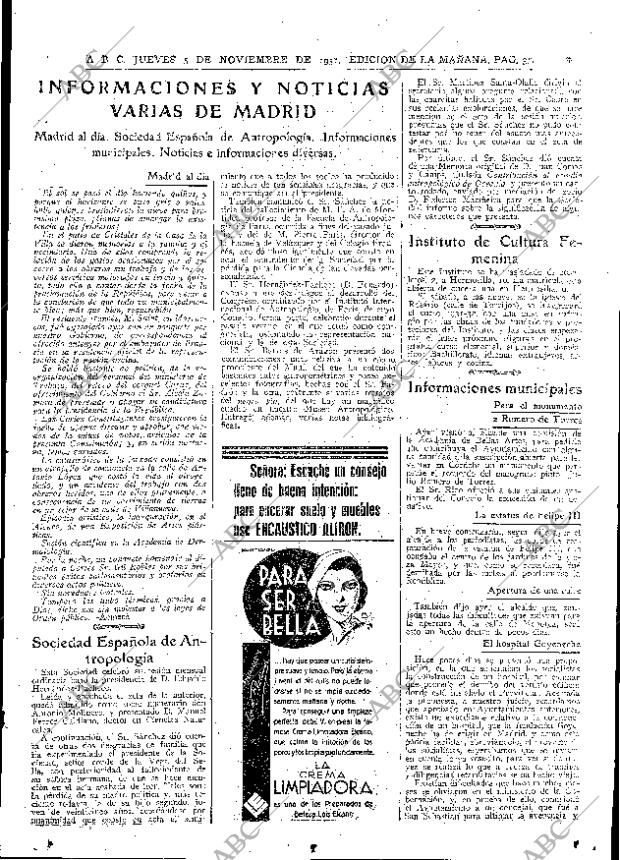 ABC MADRID 05-11-1931 página 35