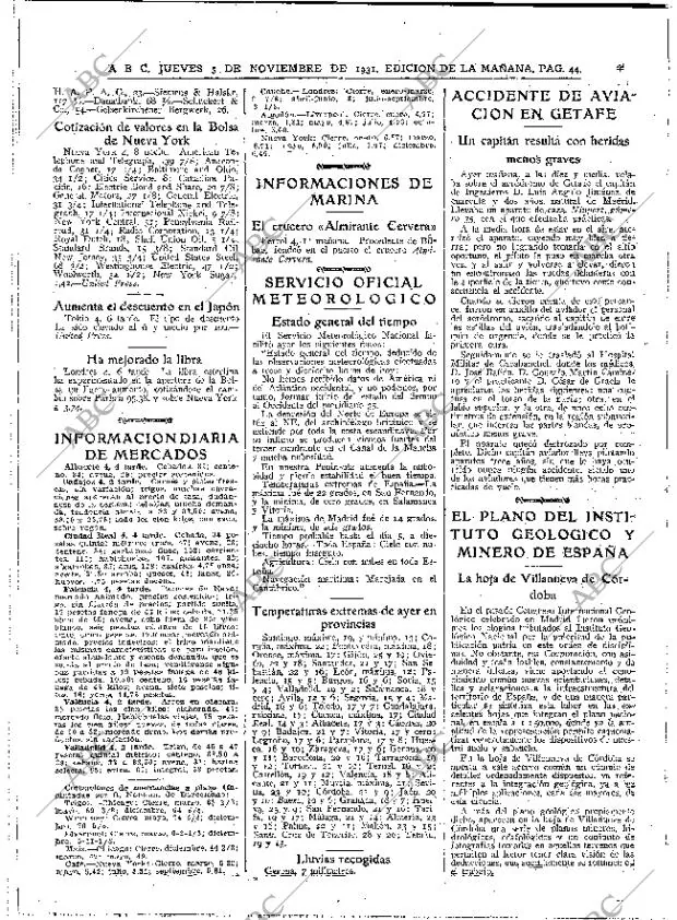 ABC MADRID 05-11-1931 página 44