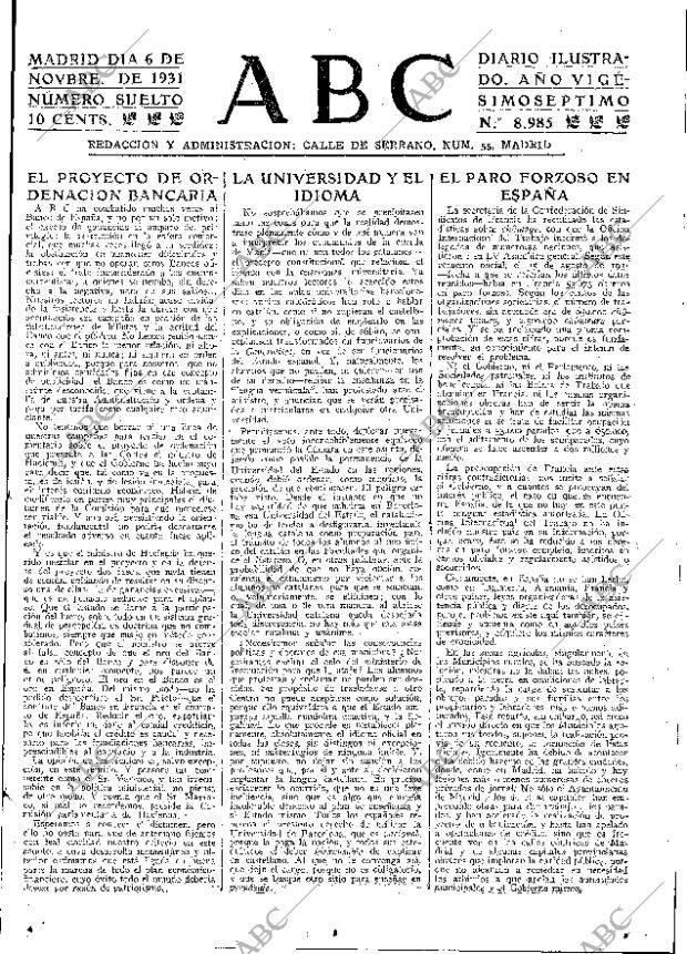 ABC MADRID 06-11-1931 página 15