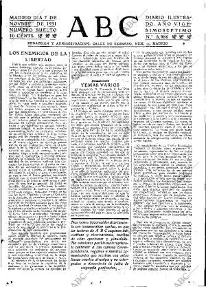 ABC MADRID 07-11-1931 página 15