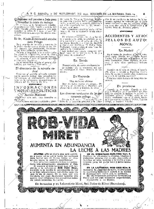 ABC MADRID 07-11-1931 página 24