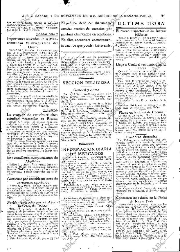 ABC MADRID 07-11-1931 página 41