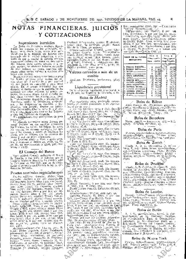 ABC MADRID 07-11-1931 página 45