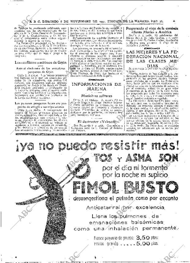 ABC MADRID 08-11-1931 página 38