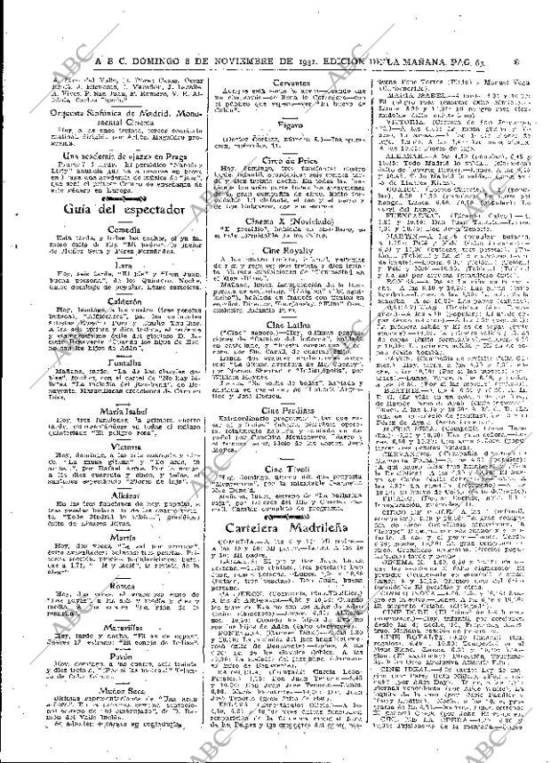 ABC MADRID 08-11-1931 página 63