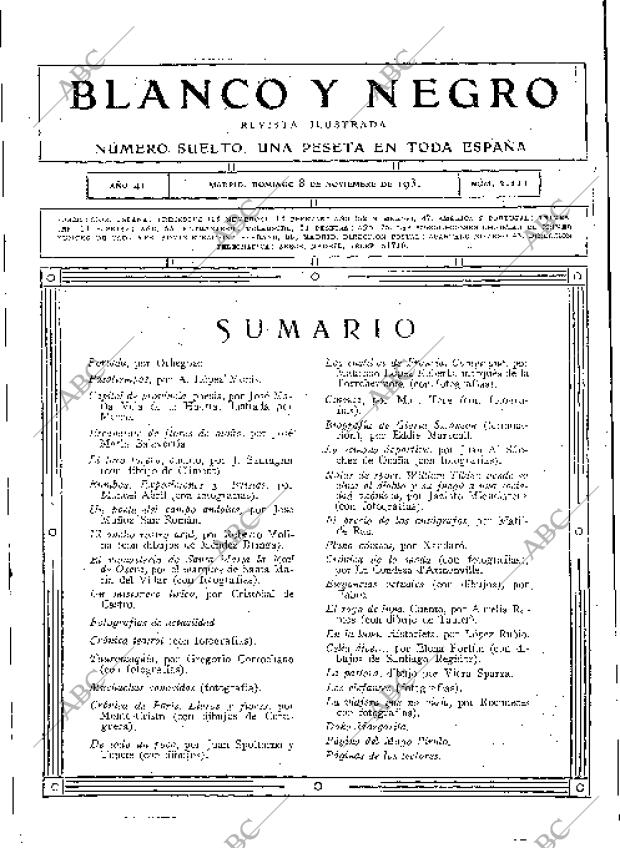 BLANCO Y NEGRO MADRID 08-11-1931 página 3