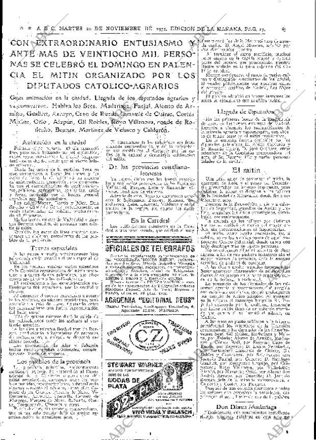 ABC MADRID 10-11-1931 página 17
