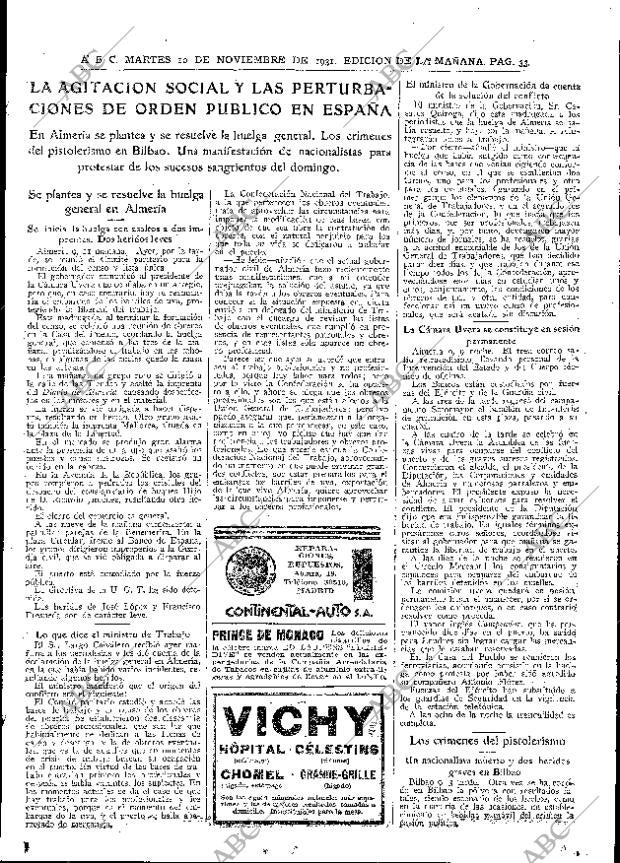 ABC MADRID 10-11-1931 página 33
