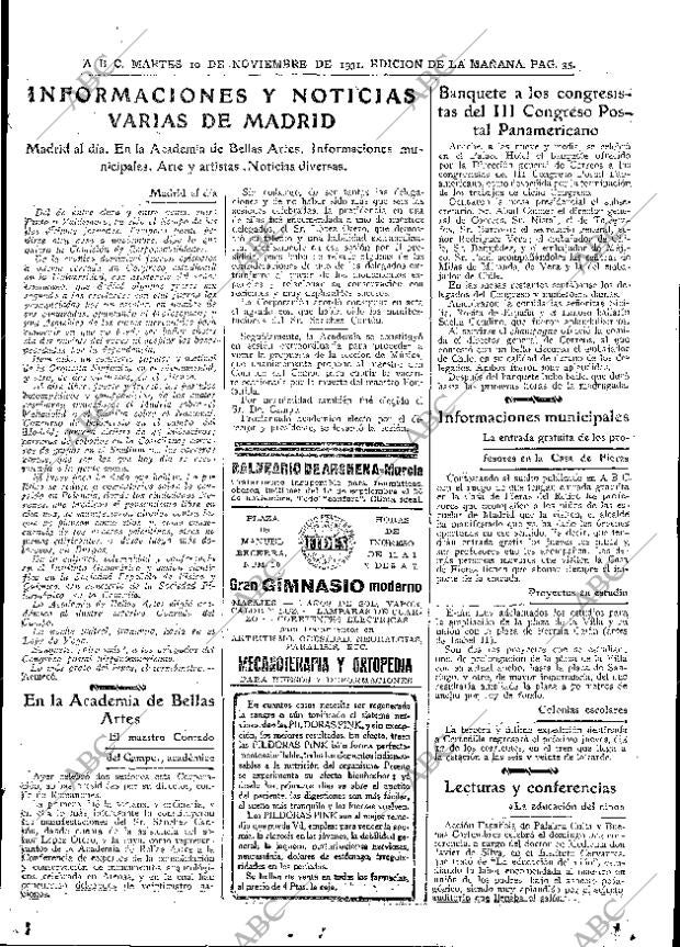 ABC MADRID 10-11-1931 página 35