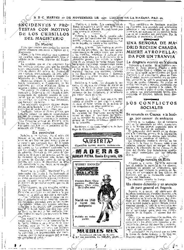 ABC MADRID 10-11-1931 página 40