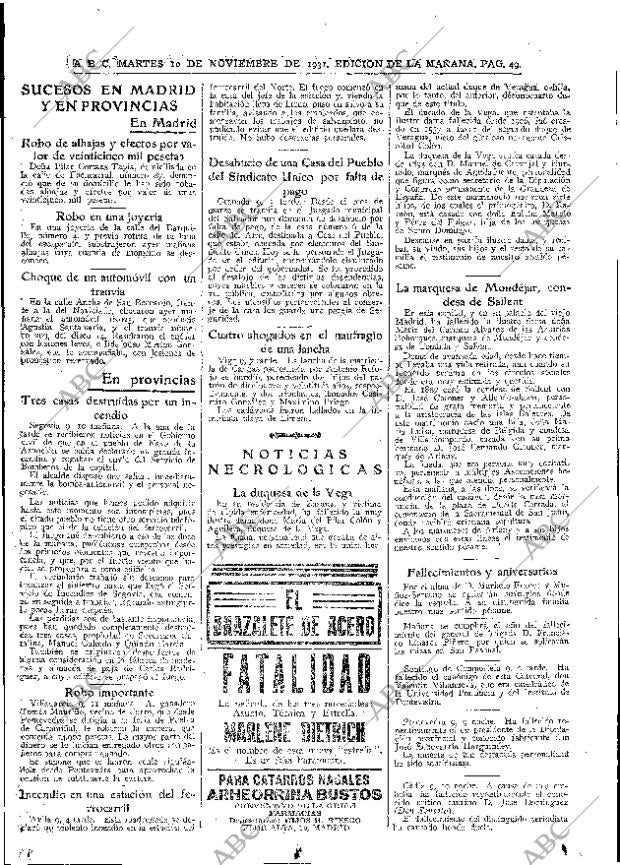 ABC MADRID 10-11-1931 página 49