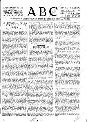 ABC MADRID 11-11-1931 página 15