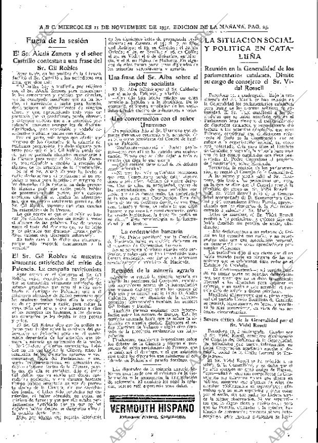 ABC MADRID 11-11-1931 página 25