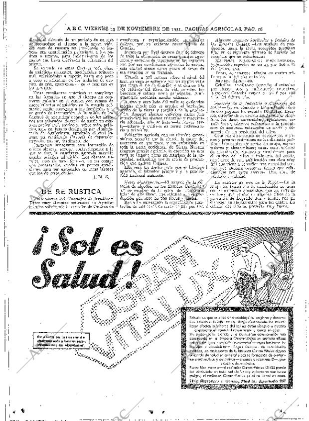 ABC MADRID 13-11-1931 página 16