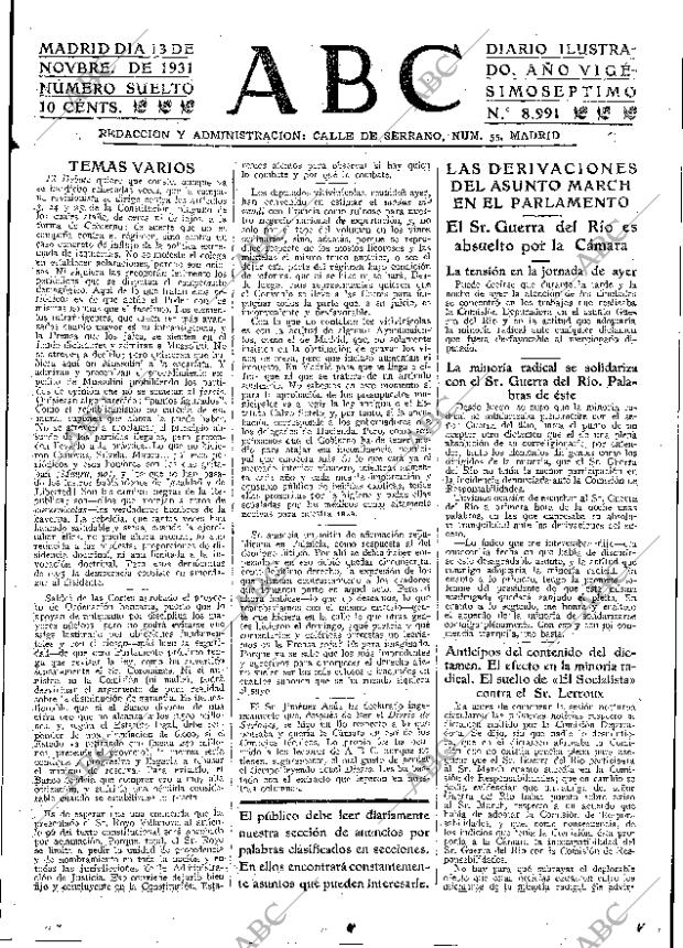 ABC MADRID 13-11-1931 página 17