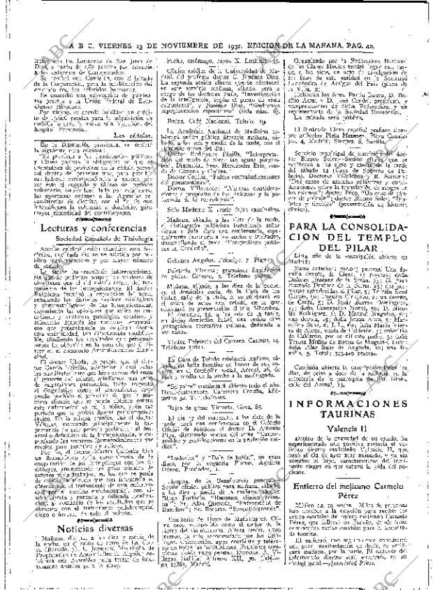 ABC MADRID 13-11-1931 página 40