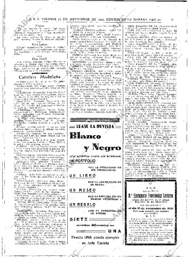 ABC MADRID 13-11-1931 página 50