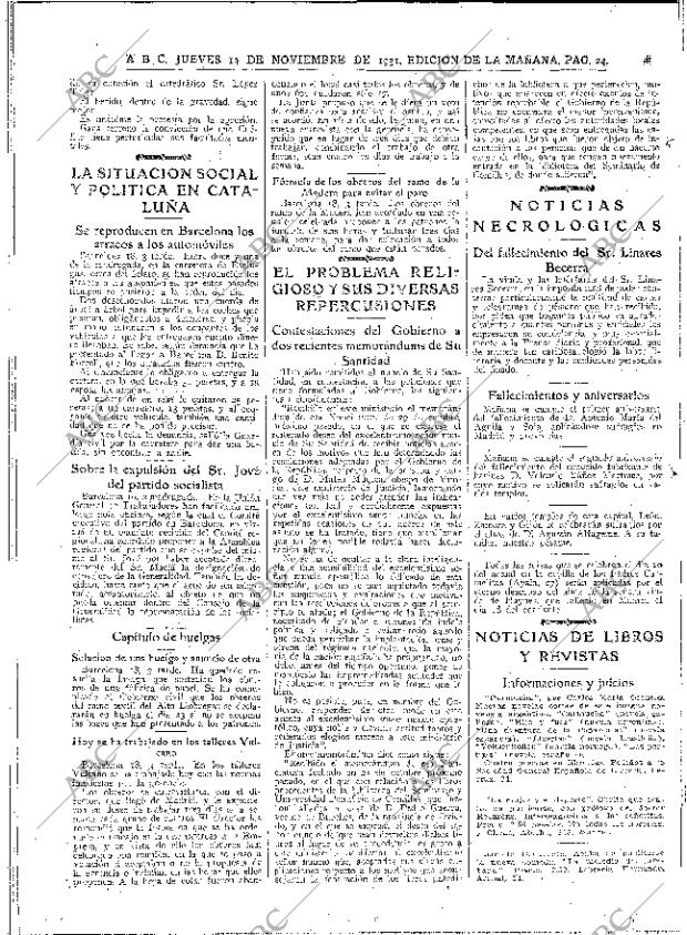 ABC MADRID 19-11-1931 página 24