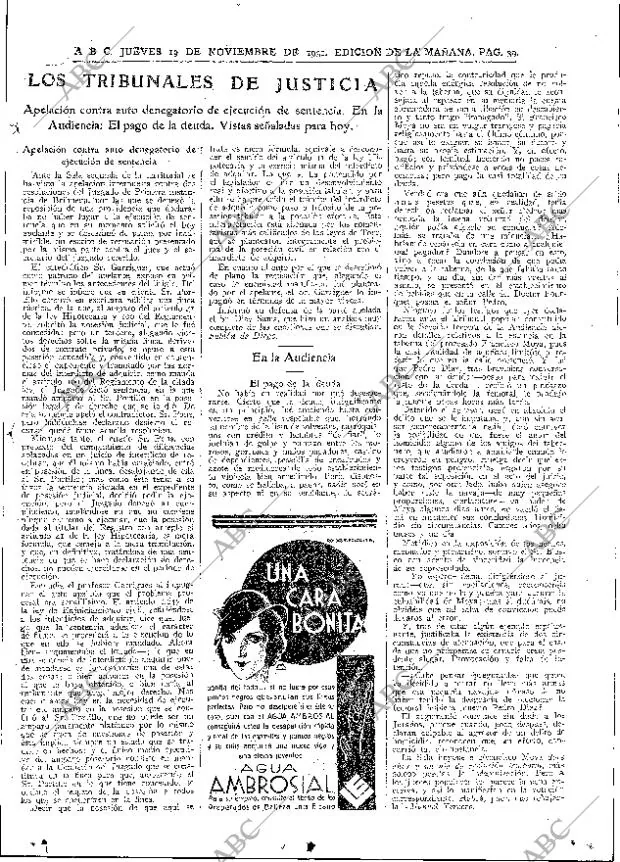 ABC MADRID 19-11-1931 página 39