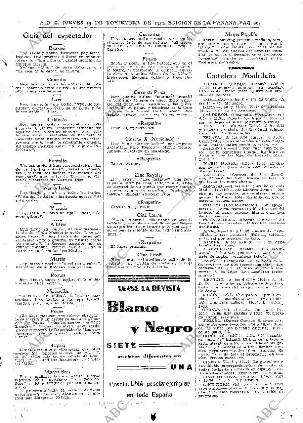 ABC MADRID 19-11-1931 página 49