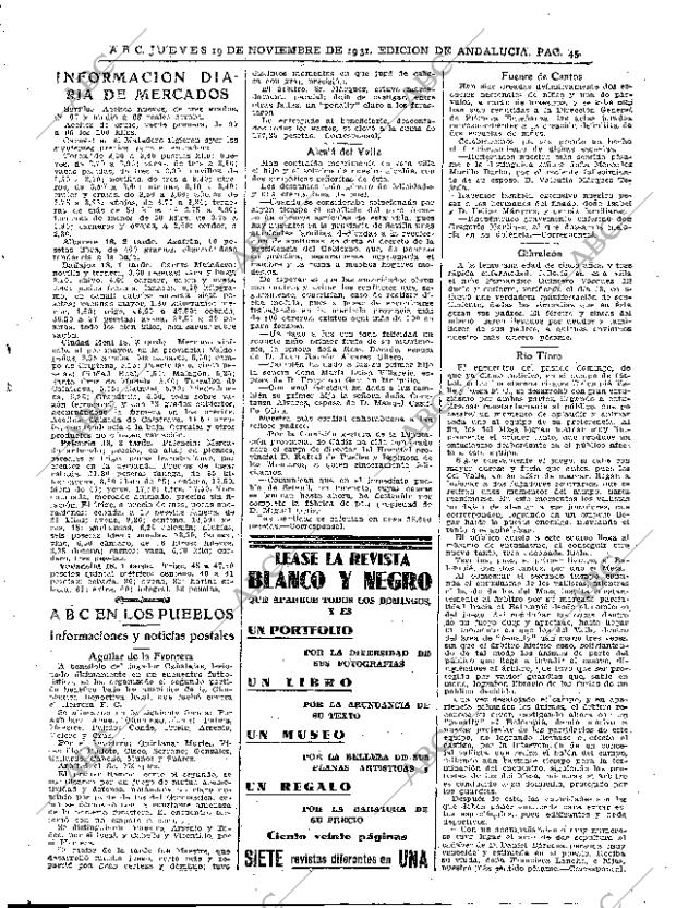 ABC SEVILLA 19-11-1931 página 45