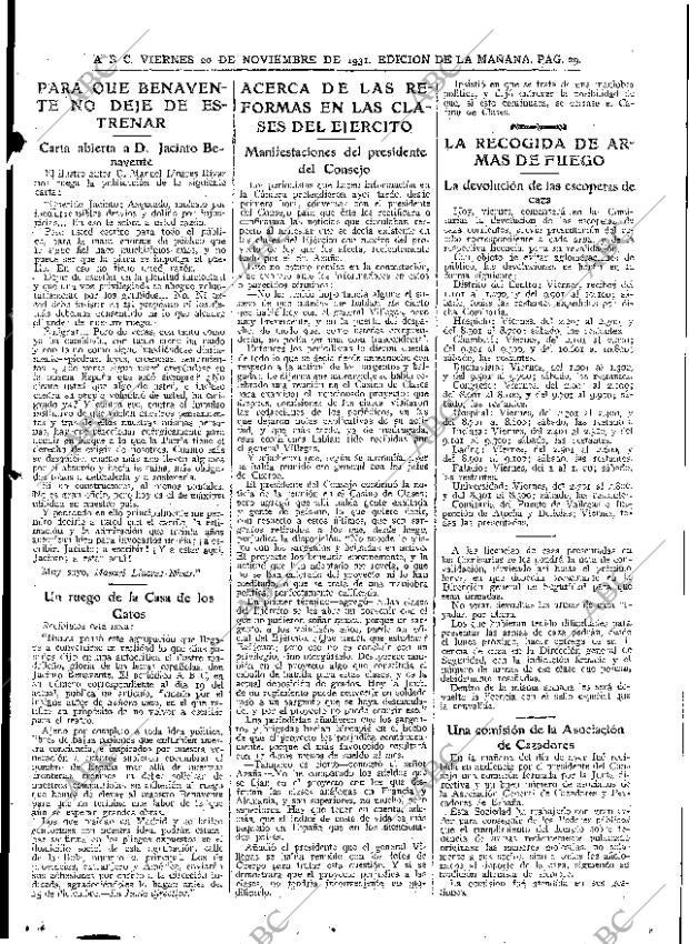 ABC MADRID 20-11-1931 página 29