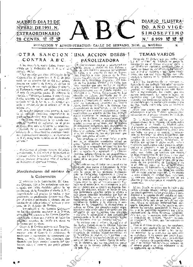 ABC MADRID 22-11-1931 página 31