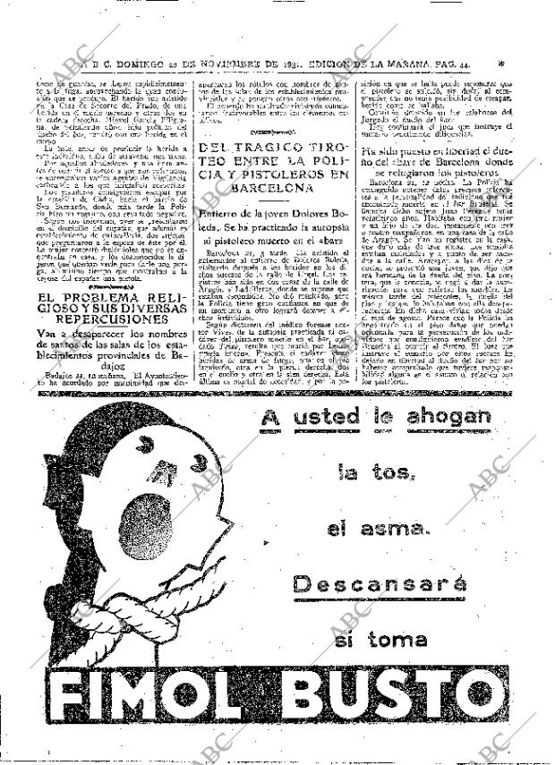 ABC MADRID 22-11-1931 página 44