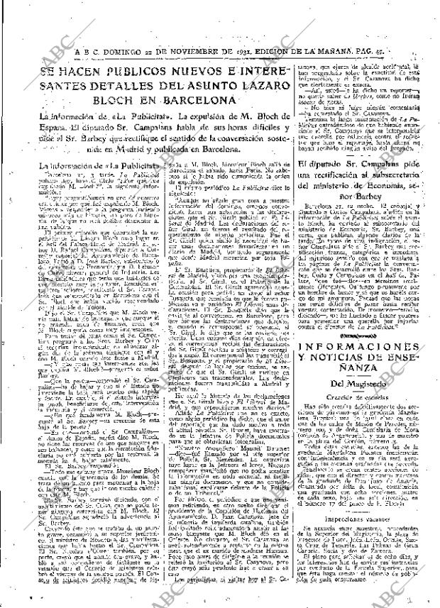 ABC MADRID 22-11-1931 página 47