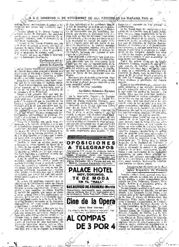 ABC MADRID 22-11-1931 página 50