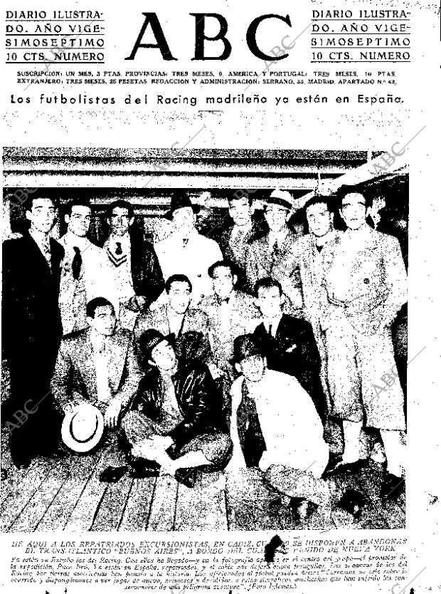 ABC SEVILLA 25-11-1931 página 1