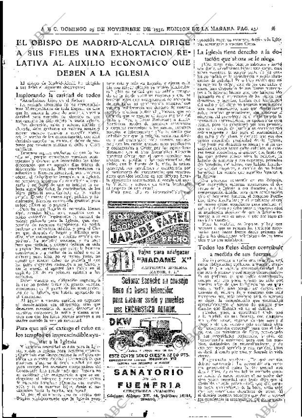 ABC MADRID 29-11-1931 página 35