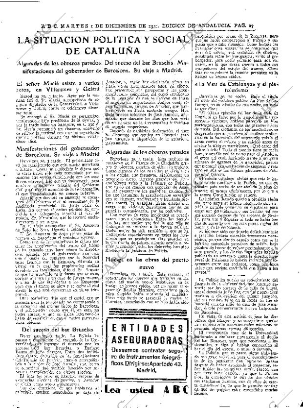 ABC SEVILLA 01-12-1931 página 27