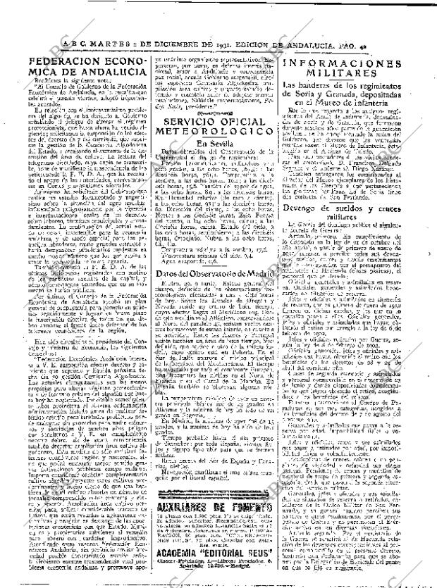 ABC SEVILLA 01-12-1931 página 40