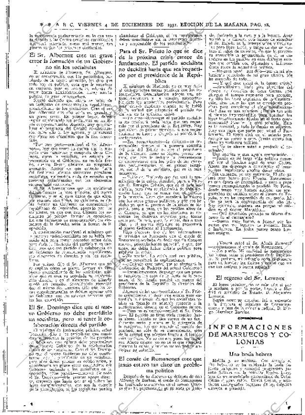 ABC MADRID 04-12-1931 página 18