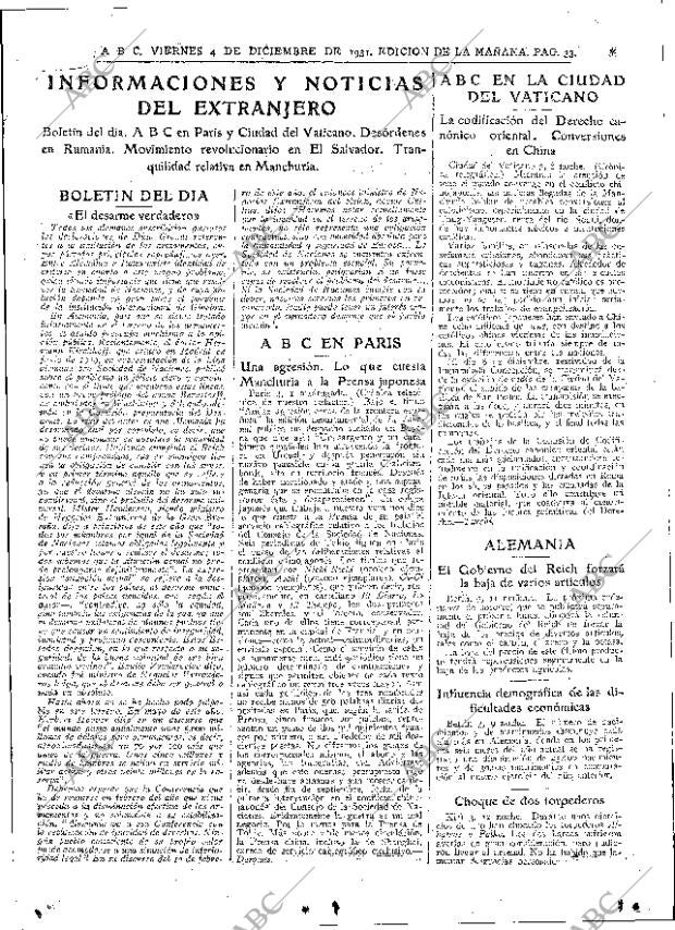 ABC MADRID 04-12-1931 página 33