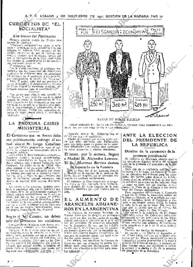 ABC MADRID 05-12-1931 página 17