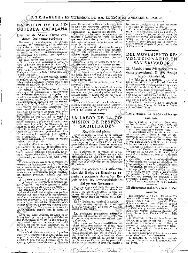 ABC SEVILLA 05-12-1931 página 20