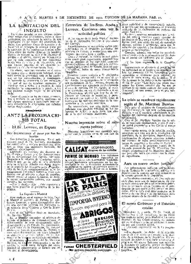 ABC MADRID 08-12-1931 página 17