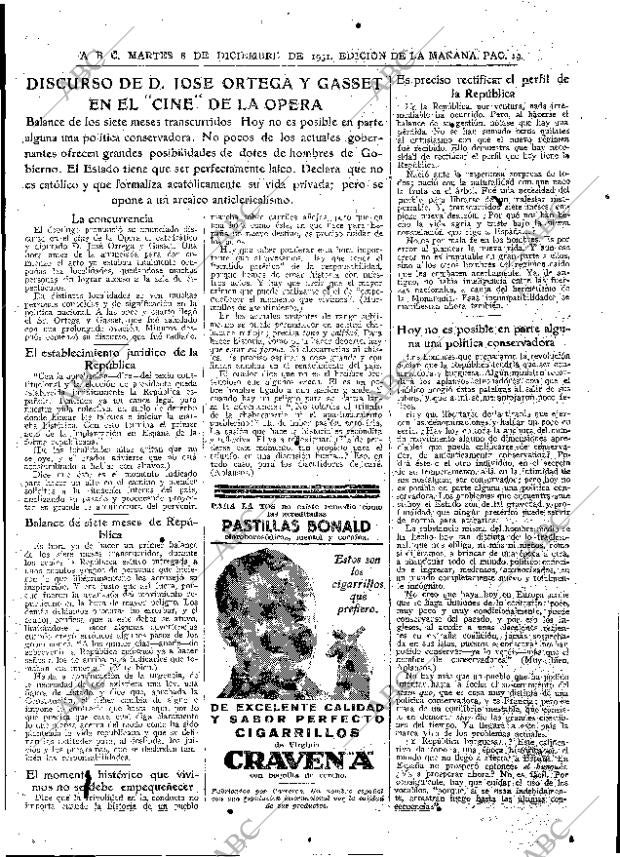 ABC MADRID 08-12-1931 página 19